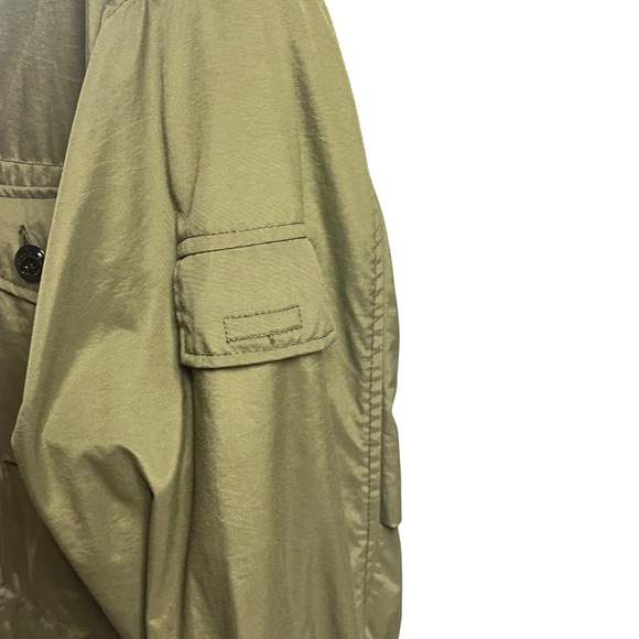 Tommy Hilfiger Military Field Jacket XL Olive Green Collared Vintage Utility - Picture 5 of 16